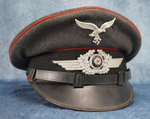 SOLD - Stuning Unit Marked Luftwaffe EM/NCO Flak Visor