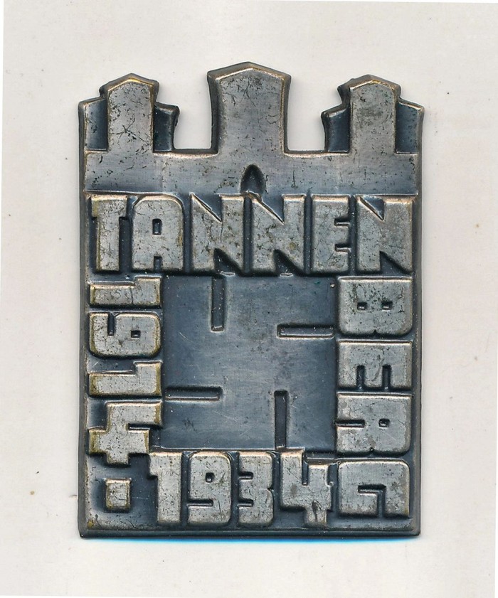 SOLD - Tannenberg 1914 - 1934 Tinnie