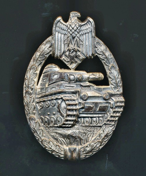 SOLD - ULTRA RARE Cupal Panzer Assault Badge in Silver by Assmann