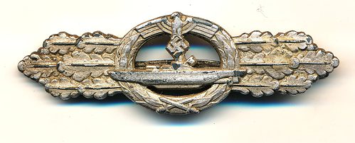 SOLD - ULTRA RARE U-boat Combat Clasp in Silver