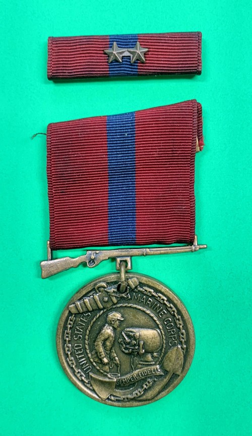 SOLD - US Marine Good Conduct Medal w/ Ribbon Bar