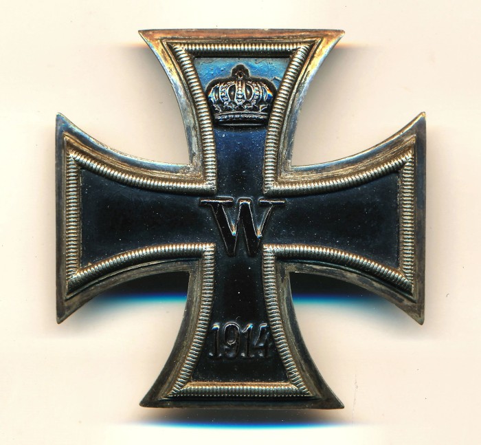 SOLD - Vaulted Dual Post Screwback 1914 Iron Cross First Class