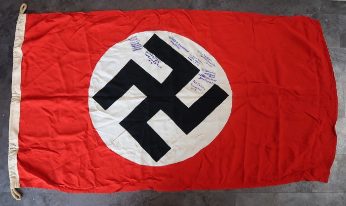 SOLD - Veteran Signed 80x135 NSDAP Flag