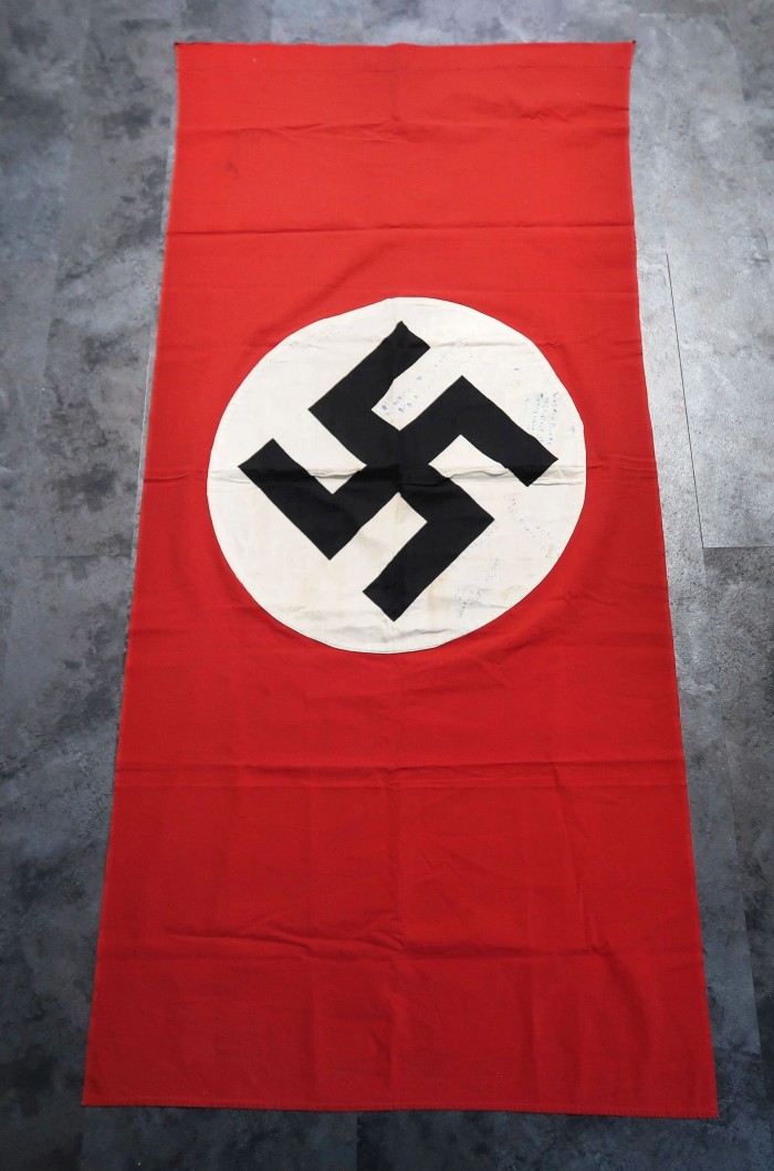 SOLD - Veteran Signed Double Sided NSDAP Banner