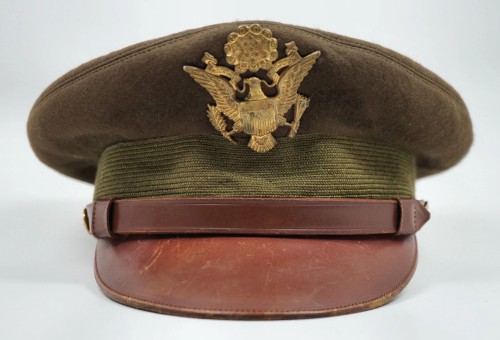 SOLD - WW2 era US Army Officer's Visor Cap by Luxenberg