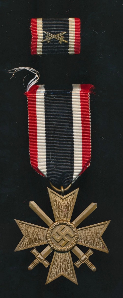 SOLD - War Merit Cross 2nd Class w/ Ribbon Bar