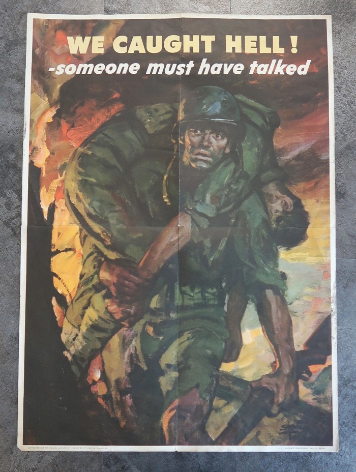 SOLD - We Caught Hell- Someone Must Have Talked! Poster