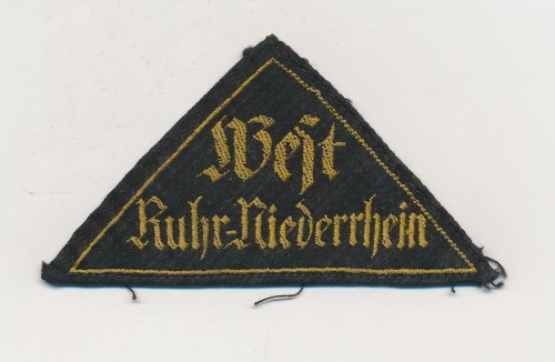 SOLD - West Ruhr Niederrhein HJ District Triangle