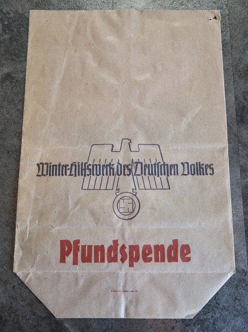 SOLD - Winterhilfswerk Pfungspende Paper Sack