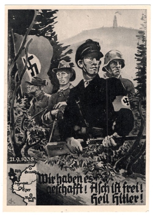 SOLD - Wir Haben es Geschaft! Asch ist Frei! Heil Hitler! Postcard