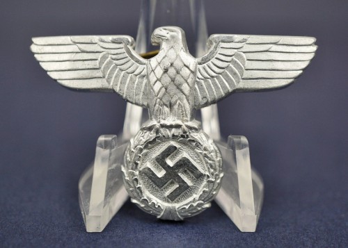 SOLD - aluminum RZM Produced political cap eagle insignia