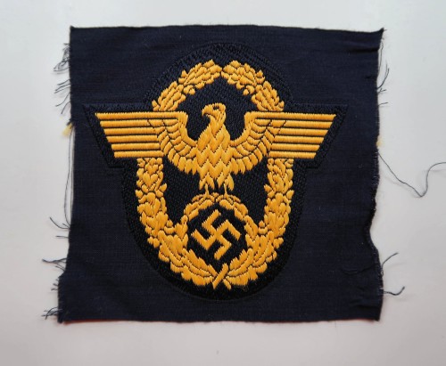 SOLD - bevo Wasserschutzpolizei sleeve eagle