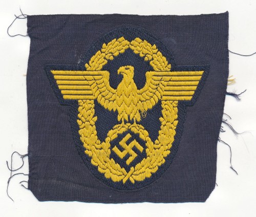 SOLD - bevo Wasserschutzpolizei sleeve eagle