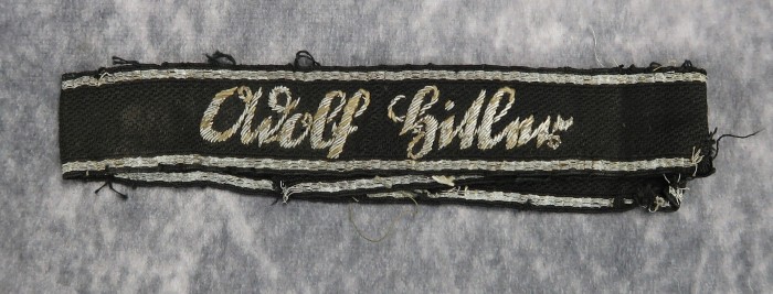 SOLD - combat removed SS LAH officer's cuff title