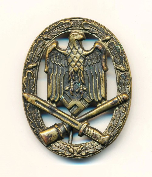 SOLD - early tombak Heer General Assault Badge by Deumer