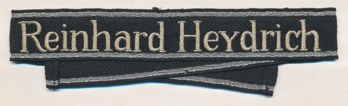 SOLD - full-length Reinhard Heydrich Waffen-SS cuff title