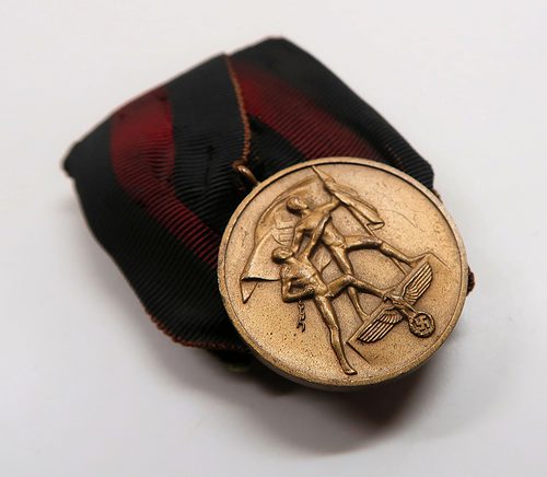 SOLD - parade mounted Czech annexation medal