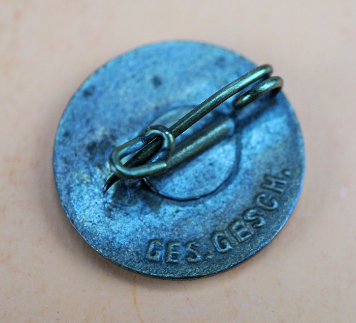 SOLD - pre RZM enamel NSDAP membership pin - small type - Image 5