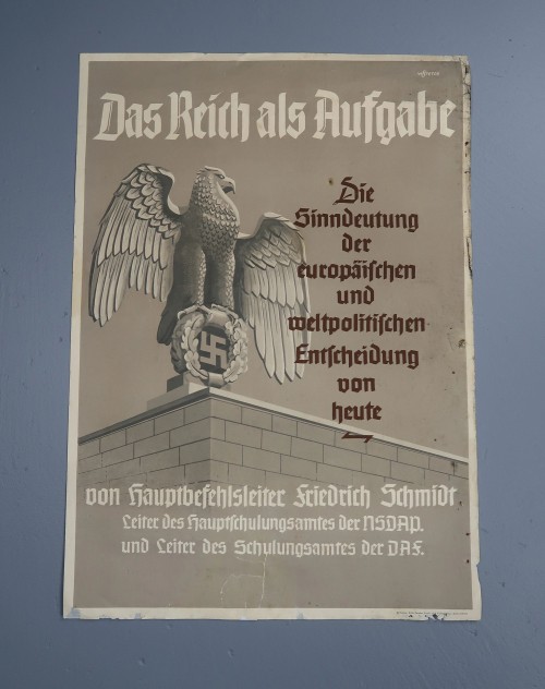 SOLD - stunning Third Reich period NSDAP wall poster