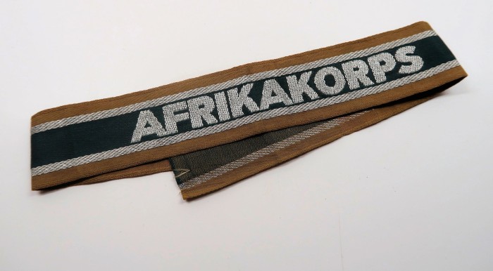 SOLD - unissued Afrikakorps Cufftitle