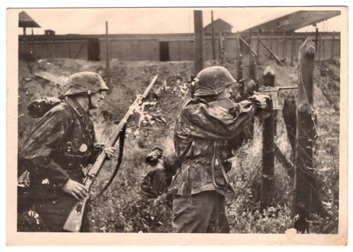 SS Defending Train Station Postcard