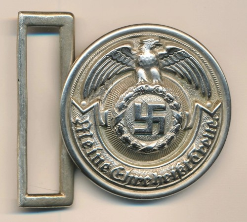 SS Officer Buckle in Nickel by Overhoff