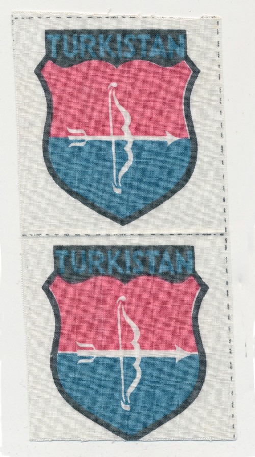 Strip of 2 Turkistan Volunteer Sleeve Shield