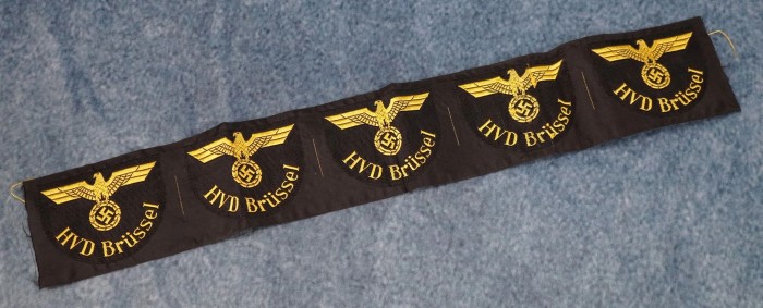 Strip of 5 HVD Brüssel Sleeve Insignia