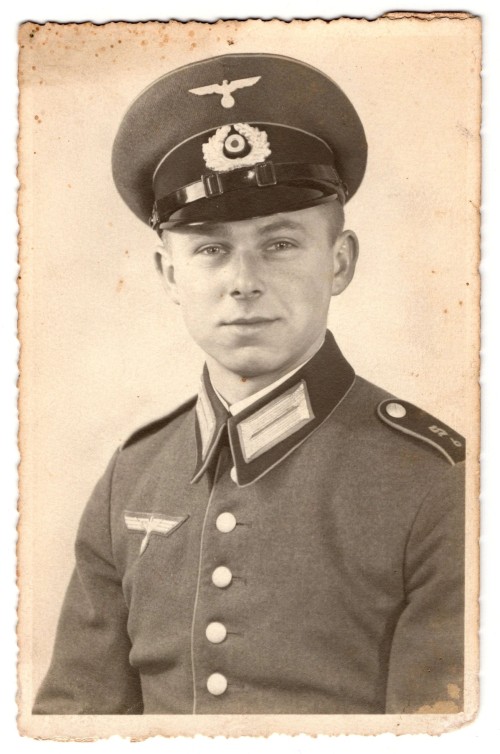 Studio Portrait of a Heer Soldier in Officer School Waffenrock