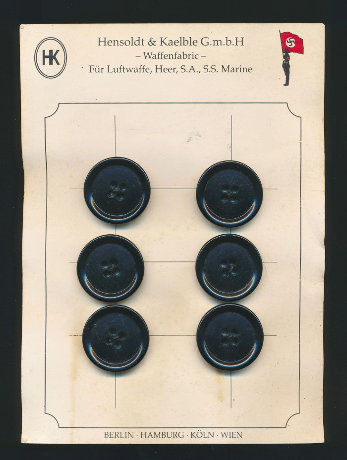 Unissued Bakelite Buttons w/ Original Sales Card