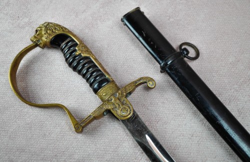 WITHDRAWN - Heer Lion Head Officer Sword by Paul Seilheimer