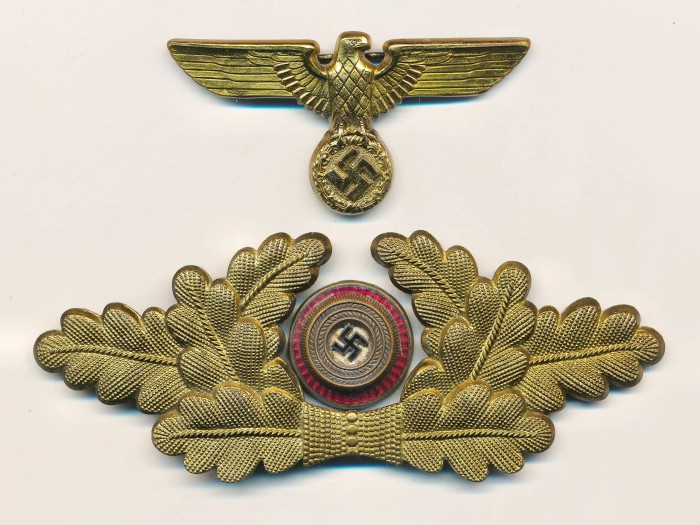 WITHDRAWN - NSDAP Visor Cap Insignia Set