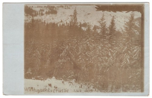 WW1 1916 Christmas Feldpost Postcard