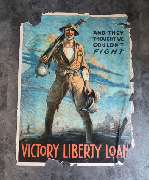 WW1 And They Thought We Couldn't Fight Victory Liberty Loans Poster