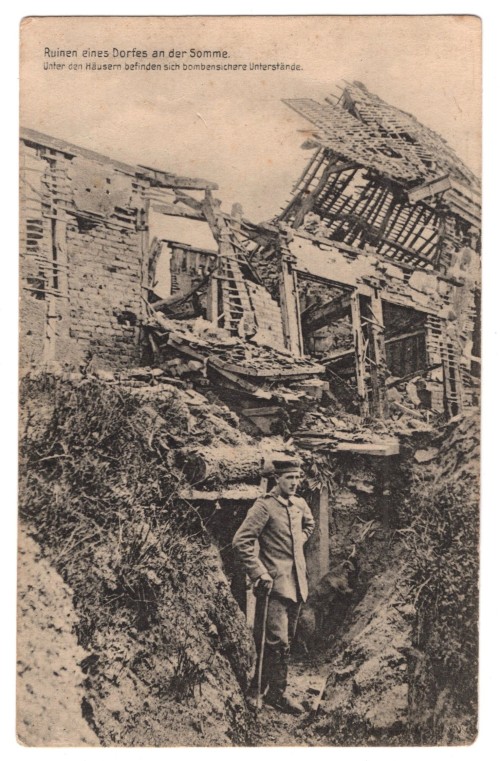 WW1 Battle of the Somme Postcard