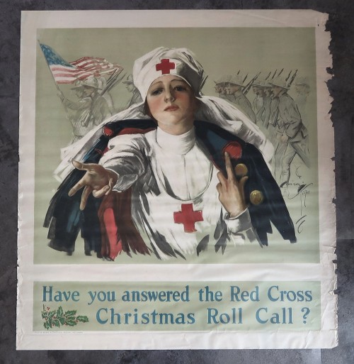 WW1 Have You Answered The Red Cross Christmas Roll Call? Poster