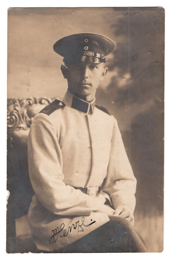 WW1 Soldier Studio Photo Postcard