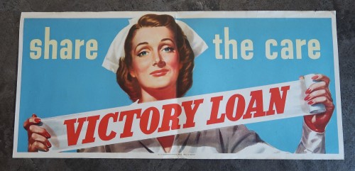 WW2 Share the Care Victory Loan Poster