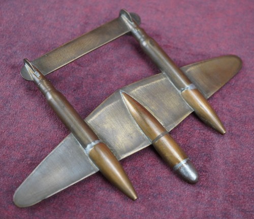 WW2 era Trench Art P38 Lightning