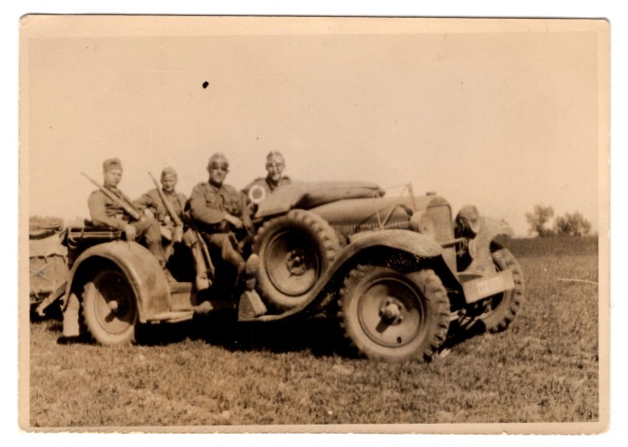 Wehrmacht Men in Offroad Vehicle