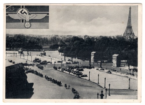 Wehrmacht in Paris Postcard