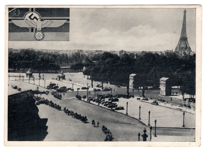 Wehrmacht in Paris Postcard