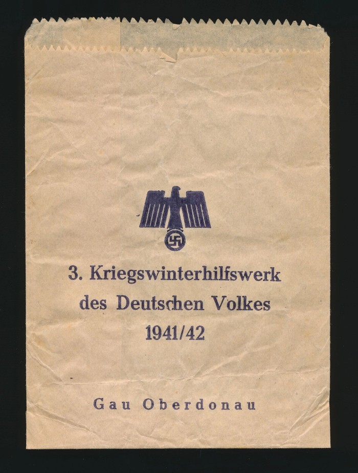 Winterhilfswerk 1941/1942 Donation Paper Packet