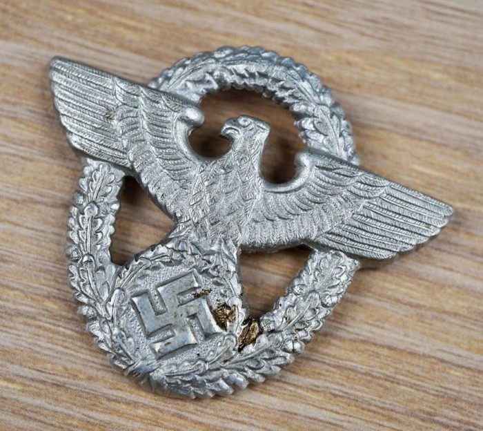 aluminum 2nd pattern Polizei cap eagle