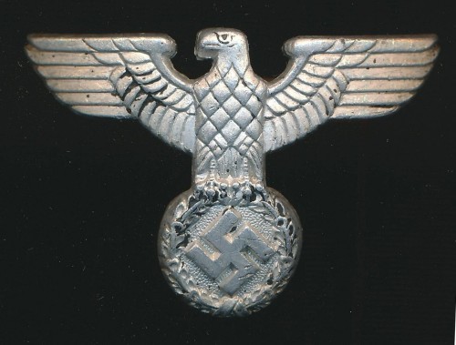 aluminum RZM Produced political cap eagle insignia