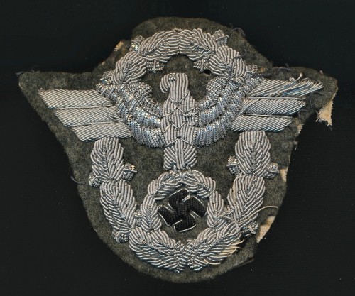 silver bullion Polizei officer's uniform sleeve eagle