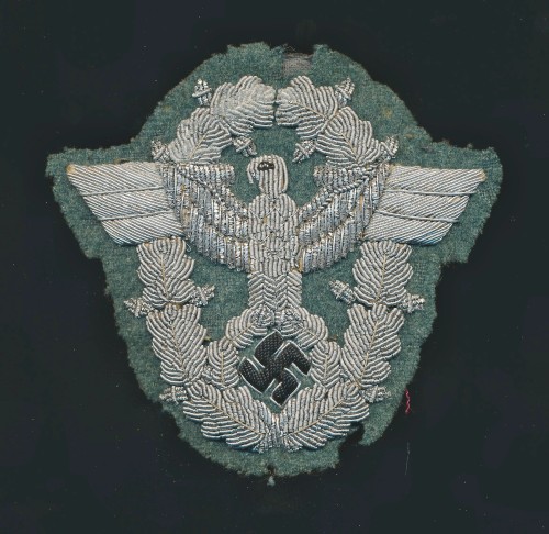 silver bullion Polizei officer's uniform sleeve eagle