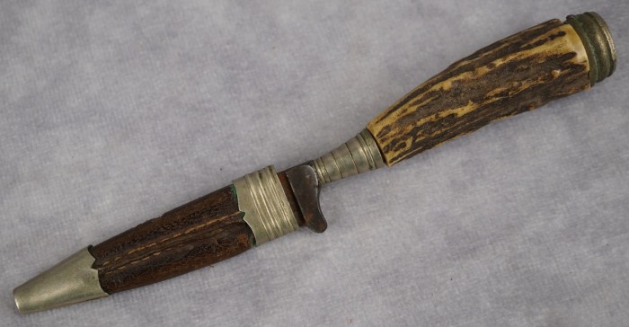 1930's era Hunting Skinning Knife w/ Stag Handle - Image 4