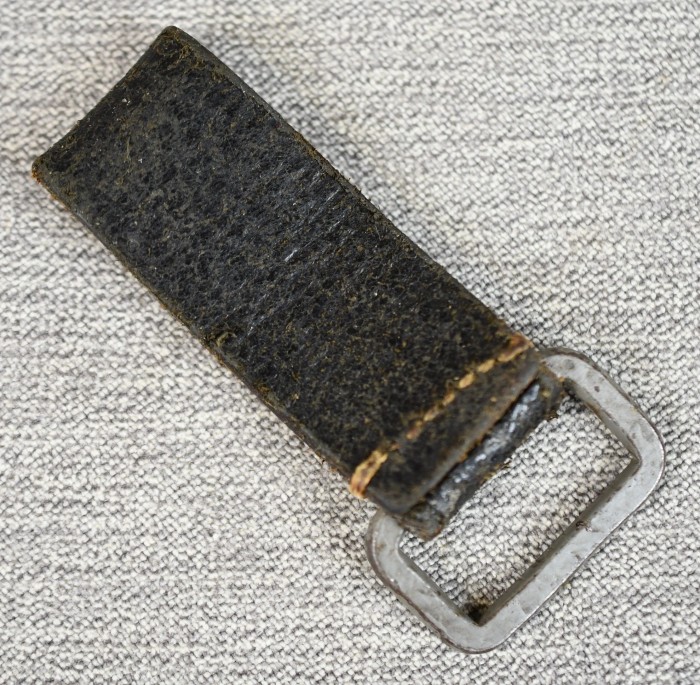 Black Leather D-Ring Belt Loop