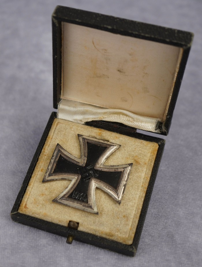 SOLD - Cased Iron Cross First Class Marked 107